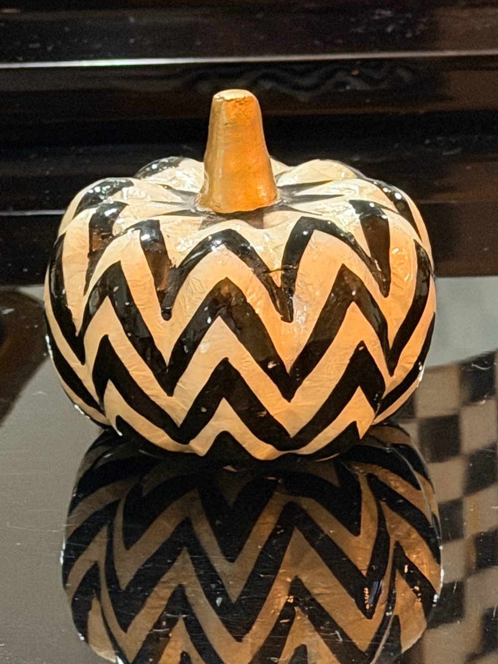 Mackenzie Childs mini capiz pumpkin